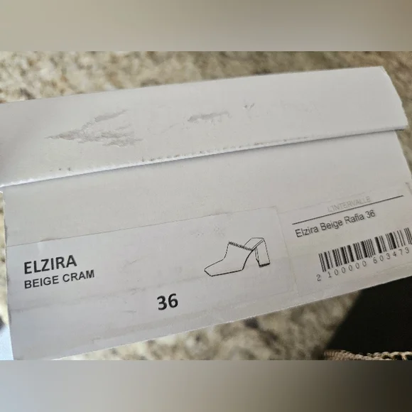 L'Intervalle Elzira Beige Rafia mules - Picture 11 of 11